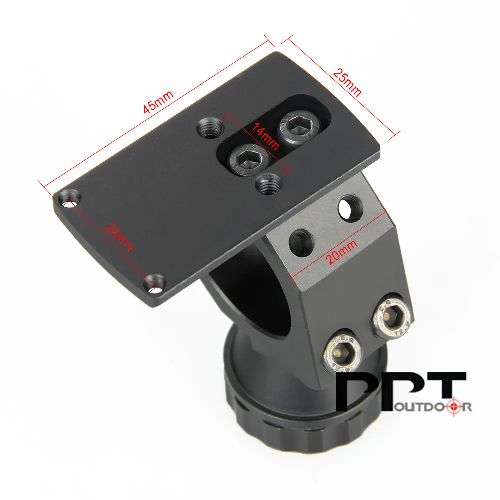 PPT 25 4 мм кольцо для оптического прицела крепление с RMR Mount Red dot plate PP24 0046|Кронштейны