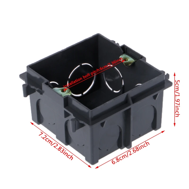 

Top Quality 86-Type PVC Junction Box Wall Mount Cassette For Switch Socket Base JUL10-A