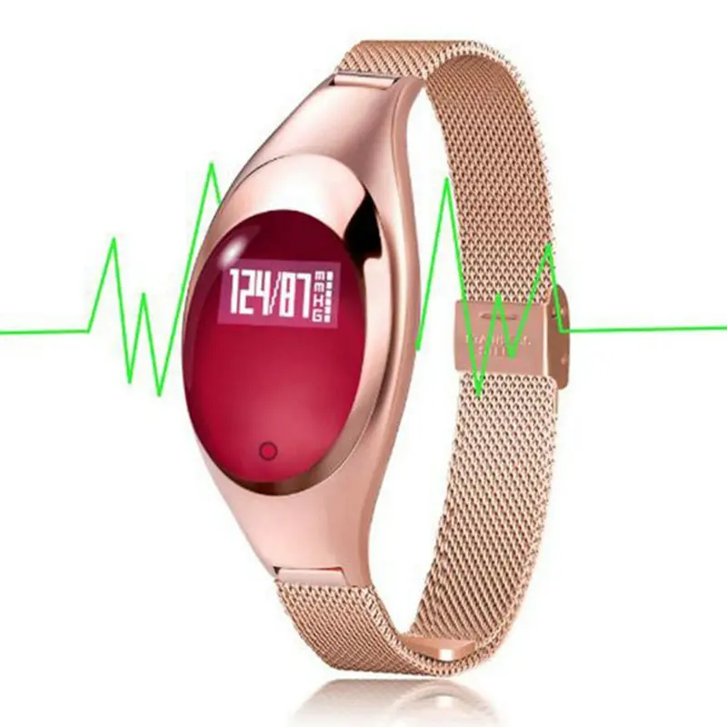 2017 Women Fashion Z18 Smart Watch Watches With Jewels Screen Intelligent Blood Pressure and Heart Rate Monitor Pedometer | Электроника