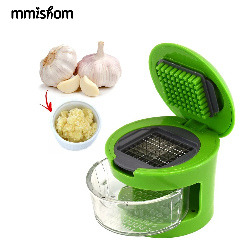 Cuisine d/'outils à main en plastique Garlic Press Presser Crusher Masher Slicer
