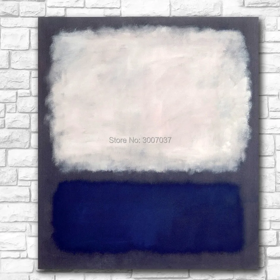 

Large Size Blue and Gray by Mark Rothko Oil Painting Wall Art Paintings Picture Canvas Painting Art Home Decor Oil Painting