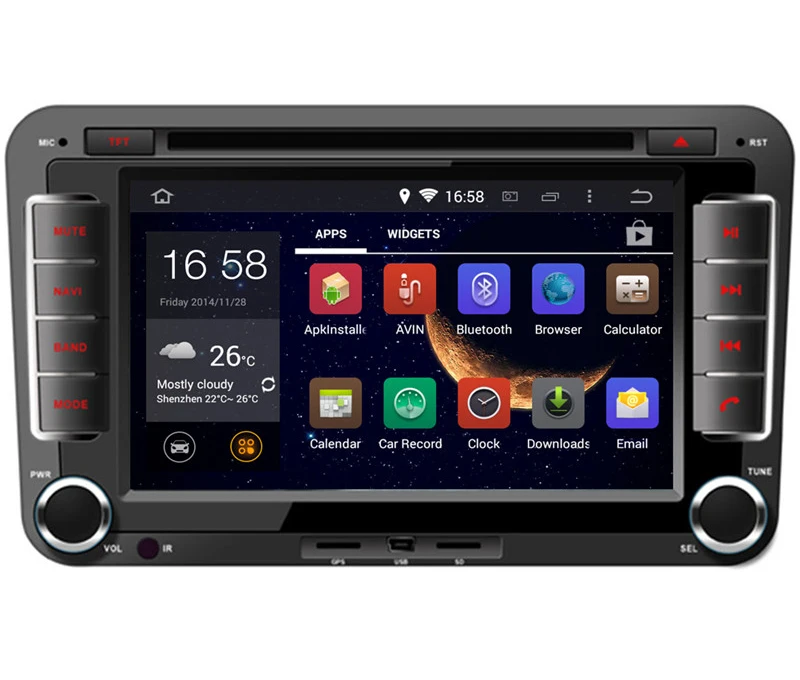 Perfect 7" in-dash Android Car DVD Player with TV/BT GPS 3G WIFI DVR Canbus,Audio Radio Stereo,Car multimedia headunit for VW universal 0