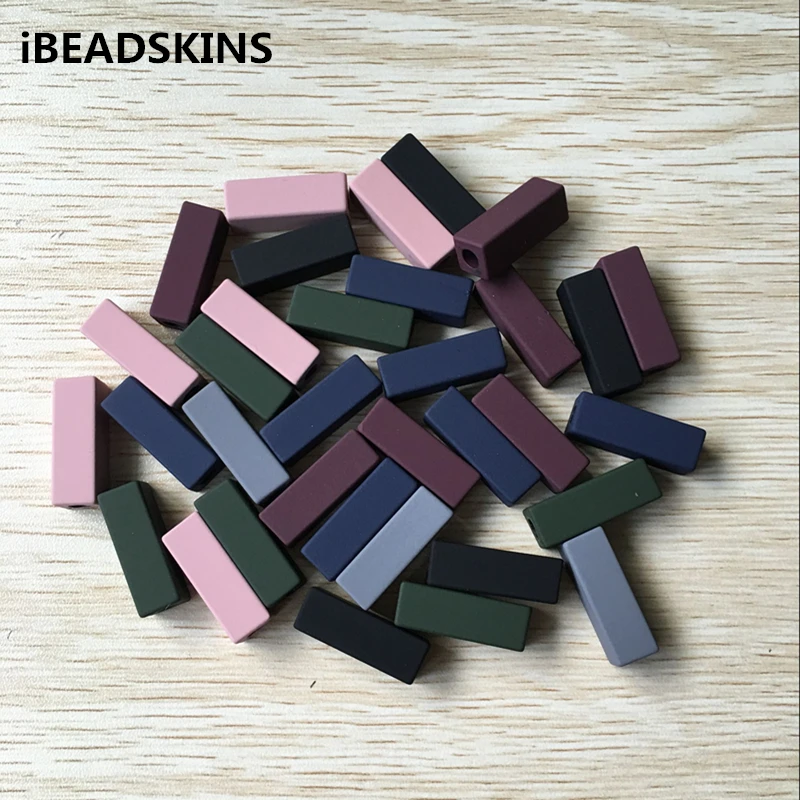 

(choose color ) 24x8mm 200pcs/lot Acrylic Rubber Matte Tubes-shape Beads (As shown) for jewelry necklace making