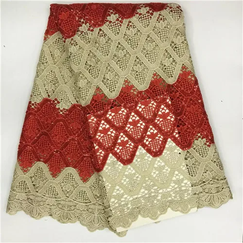 

High quality african cord lace fabric with colorful sequins guipure lace fabric for wedding dress free shipping 5yd/lot