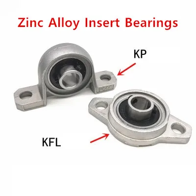 

KP005 Zinc Alloy Micro Pillow Blocks Mounted and Insert Bearings (ID=25mm)