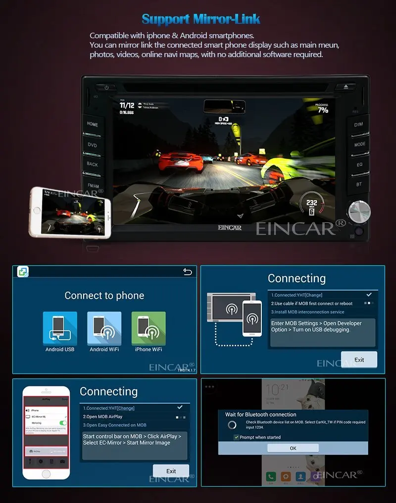 Flash Deal EinCar Android 5.1.1 6.2 Inch Capacitive Multi-touch Screen Car Stereo Radio Receiver 2 Din GPS Navigation Car DVD CD Player In 2 Flash Deal EinCar Android 5.1.1 6.2 Inch Capacitive Multi-touch Screen Car Stereo Radio Receiver 2 Din GPS Navigation Car DVD CD Player In 2
