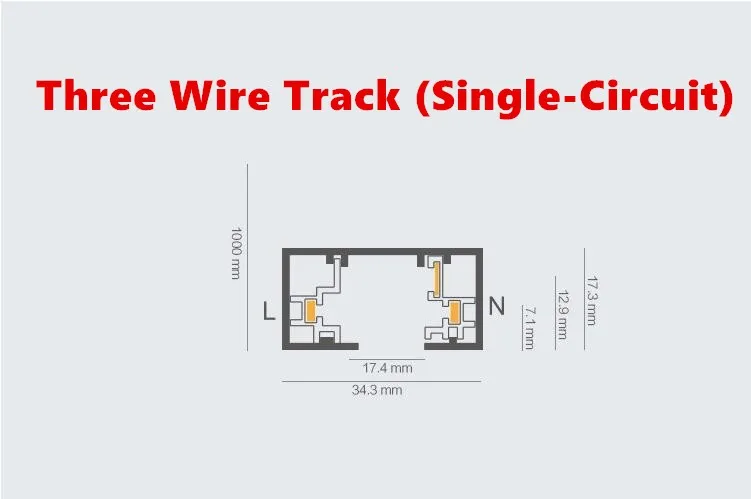 Us 137 51 22 Off 1m 3 Wire Phase 2 Circuit Aluminium Track Rail For Led Spotlight Lighting Track Systems Spot Light Rail 1 Meter Free