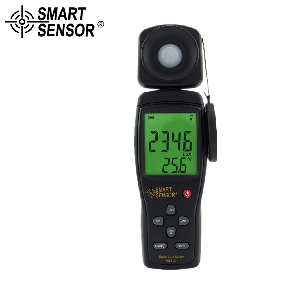 

SMART SENSOR Lux Meter Digital Light Meter Illuminometer Measuring Tester Luxmeter Lux/FC Light Meter Luminometer Photometer