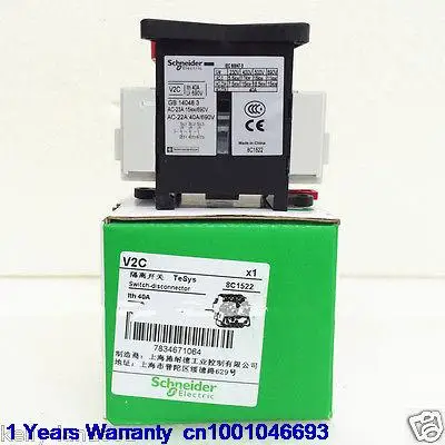 

DHL/EUB 5pcs NEW Original for Schneider Original for Schneider V2C 40A Breaker 15-18