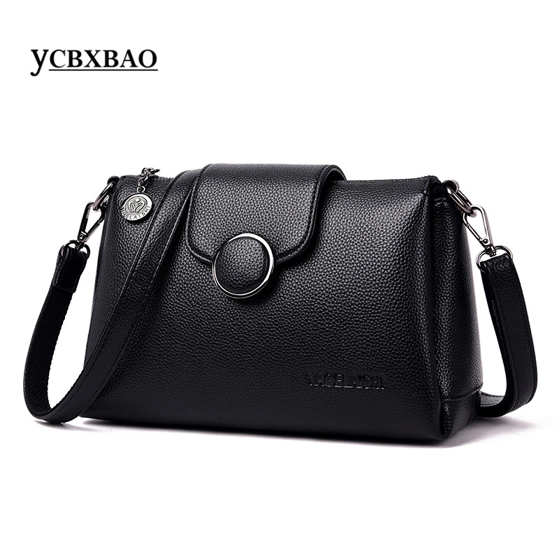 

Bag Little Woman 2019 Summer Designer Luxury Genuine Leather Small Over Shoulder Bags Black Zipper Messenger Crossbody Handbags