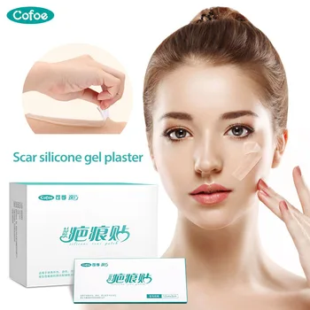 

Cofoe Scar Silicone Gel Patch Plaster Silicone Scar Sheet for Reduction Treatment Wound, Burn Repair After Surgery 1 piece