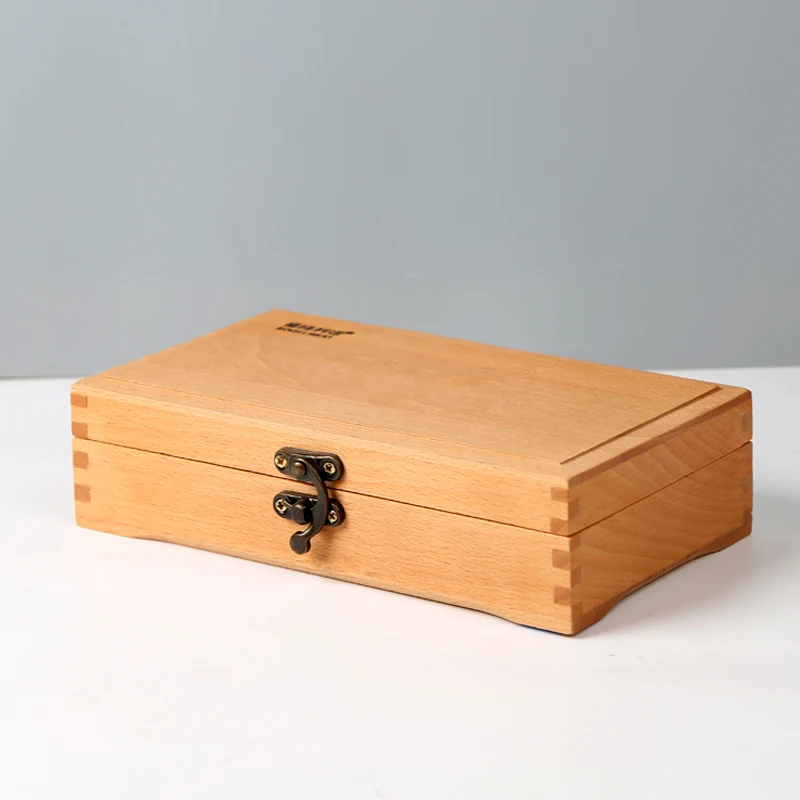 

Stationery box solid wood sketch pencil bag wooden multi-function pencil bag men and women pupils simple retro art supplies