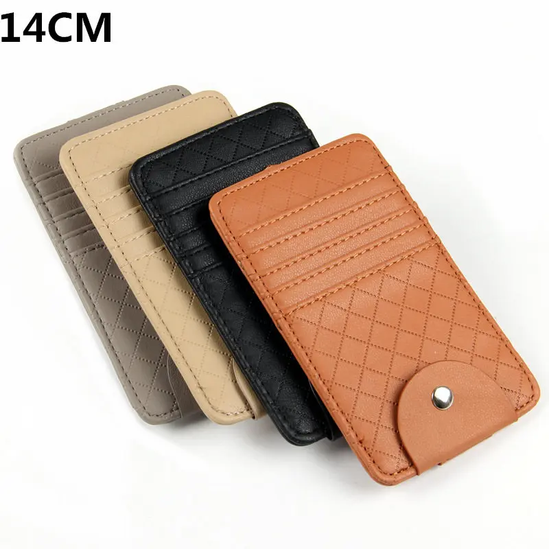Авто уборки аксессуары pocketsun козырек Универсальный ПУ автомобиль карты посылка