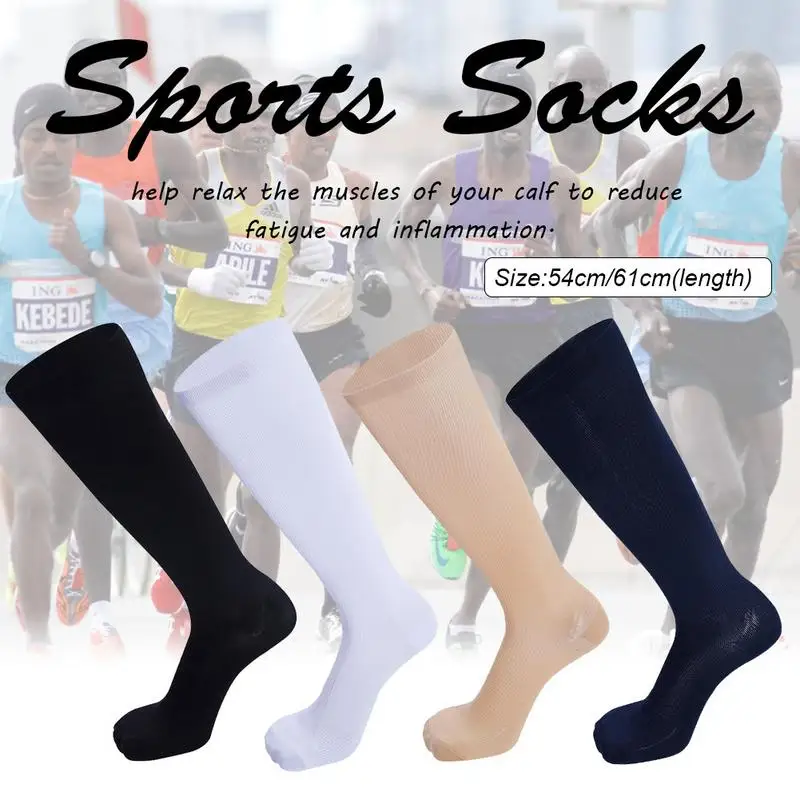 

Non-slip Graduated Compression Elastic Stockings Marathon Running Socks for Outdoor Sport for Men and Women