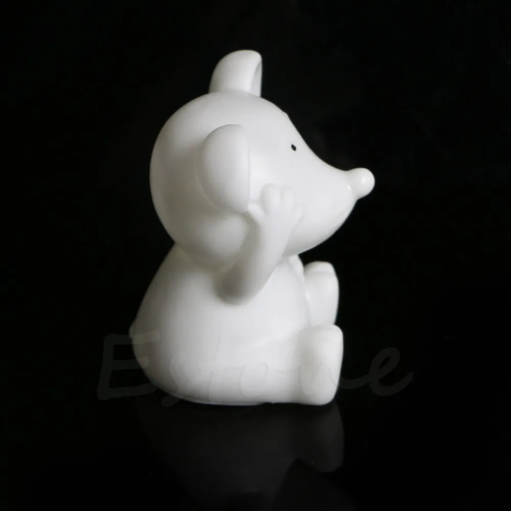 

Cute Mouse Shape 7 Color Change LED Lamp Night Light Xmas Party Decoration Gift New 2018