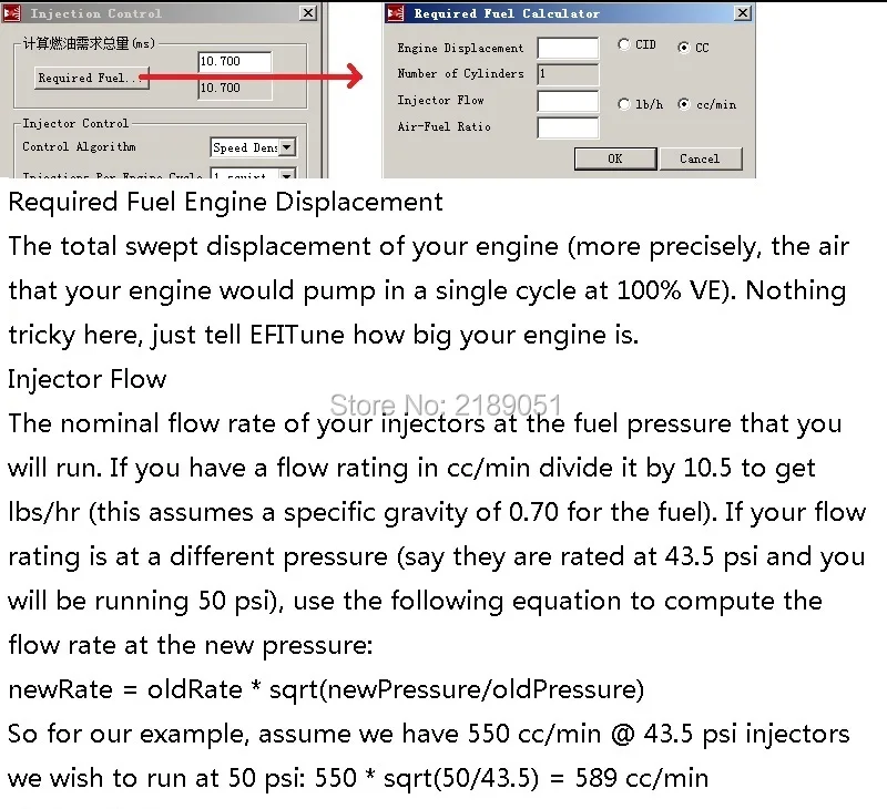 6 Setings-Injection Control-Required Fuel 1