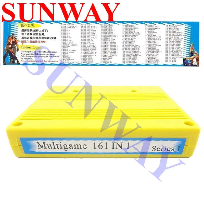 SNK 161 в 1 NEO GEO аркадная игра доска MVS картридж/мультиигровая карта для JAMMA
