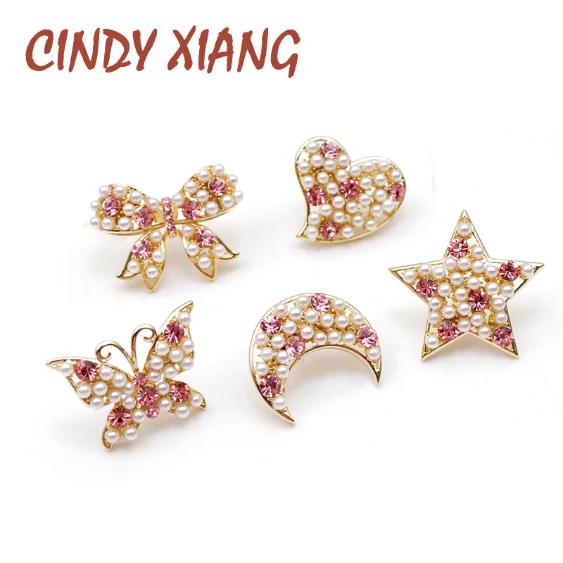 CINDY XIANG 5 стилей на выбор маленький воротник брошь булавке для женщин CZ горный