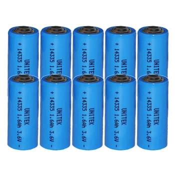 

US 10PCS 3.6V ER14335 liSOCL2 Lithium battery 2/3AA cell 1600mah PCL dry primary battery replace for TADIRAN TL-4955