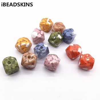 

New arrival! 16mm 50pcs Resin Built-in beads Octagonal bead for Earring accessories,Earring parts,Jewelry necklace Findings