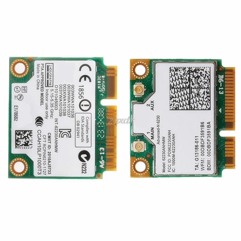 Беспроводная мини Универсальная Двухдиапазонная карта Intel 6230 62230ANHMW 300 WiFi BT PCI-E Прямая поставка