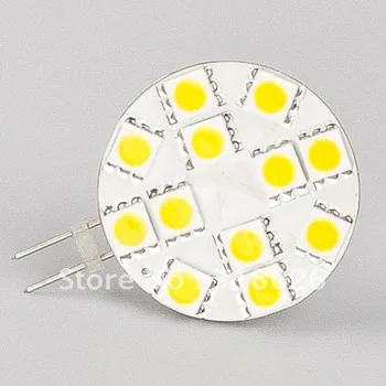 

12LED 5050 SMD Led G4 Light (wide volt AC/DC10-30V) 12V 24V Dimmable Bi-pin White Warm White 1pcs/lot