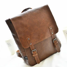 Сумка STACY Лидер продаж высокое качество Новое поступление Мужская искусственная кожа Винтаж рюкзак черный кофе мужской моды дорожная сумка школьная сумка