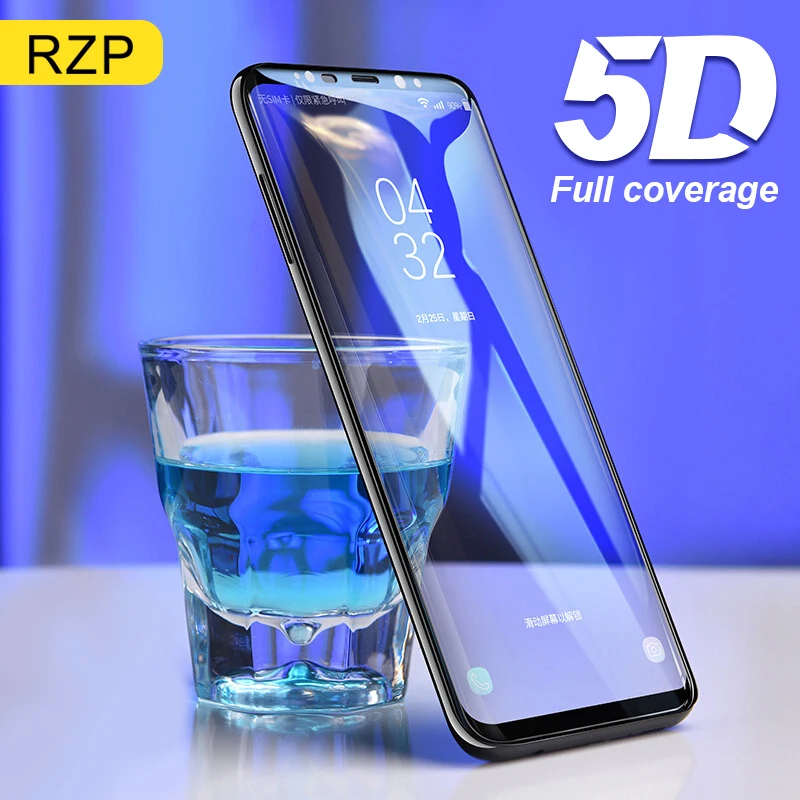 Защитное стекло RZP закаленное с полным покрытием для Samsung Galaxy S8 S9 S10 Plus Note 8 9