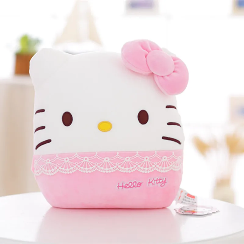 30*26 см детская Милая подушка, мягкая плюшевая подушка hello kitty, мягкая игрушка для детей, подарок для девочек, зимняя подушка для студентов - Высота: 30X26cm-Pink