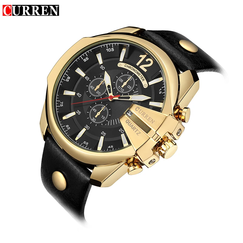 Curren Men's Casual Sport Quartz Watch Mens Watches Top Brand Luxury Wrisatswatch Leather Strap Military Watch Wrist Male Clock Curren Men's Casual Sport Quartz Watch Mens Watches Top Brand Luxury Wrisatswatch Leather Strap Military Watch Wrist Male Clock