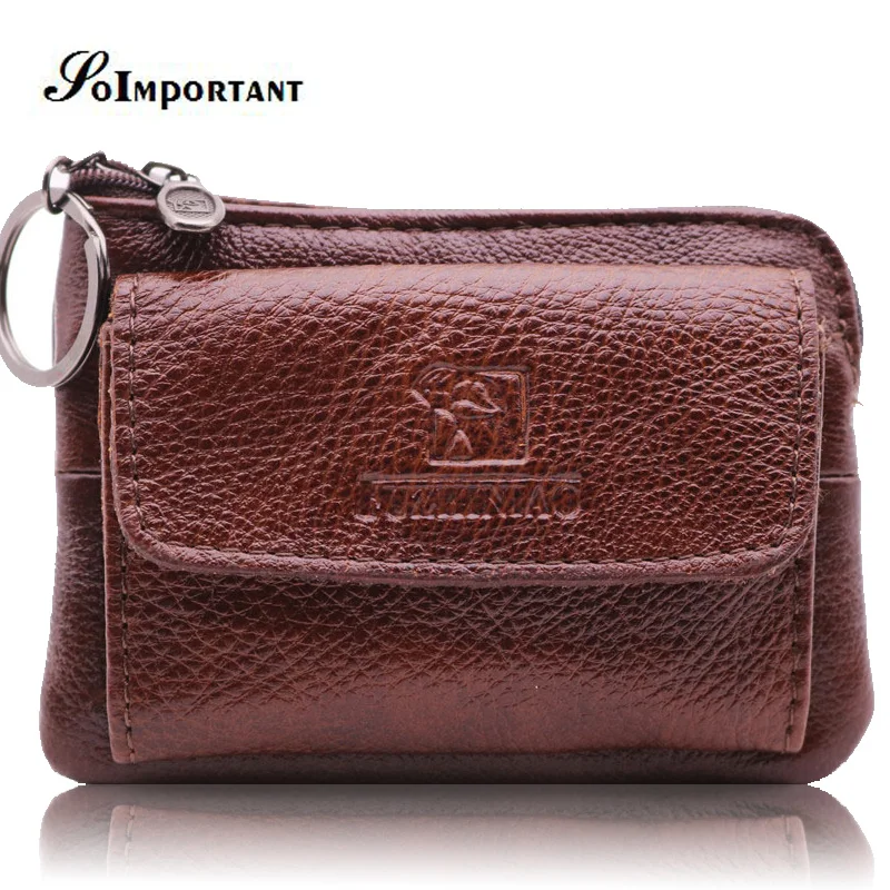 

Vintage Casual Women Mini Wallets Small Card Coin Purses Zipper Lady Money Bags Female Magic Walet Vintage Pouch With Key Ring