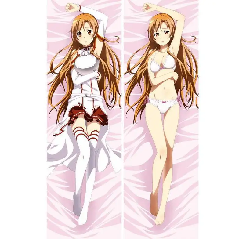 

Japan Anime Pillowcase SAO Sword Art Online Asuna Bikini Throw Otaku Dakimakura Gift Bedding Hugging Body Pillow Case 150x50 CM
