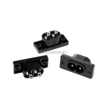 

5 Pcs IEC320 C8 2 Terminal Power Plug Inlet Socket AC 250V 2.5A R24 Whosale&DropShip