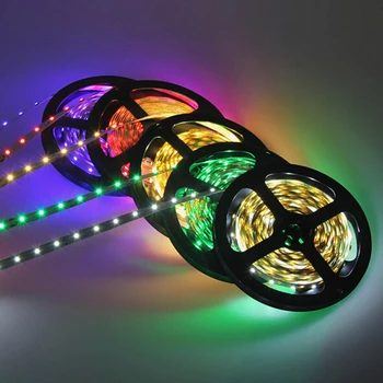 

5M LED Strip RGB LED Diode Tape Light RGB TV LED DC 12V 3528 Power Supply LED Lamp Ribbon No Waterproof with 24 key controller