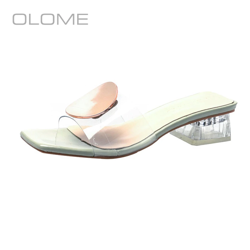 

OLOME summer New super fire Personality wild Wear resistant Harbor wind wear outer stylish one-word drag sandals slippers female