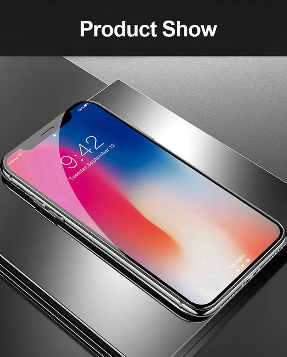 6D Protective Glass for iPhone X 6 Full Cover Screen Protector 5D iphone7 3D Tempered Glass for iPhone 8 X 6 6s 7 Plus XS Max XR (14)
