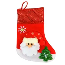 Новые рождественские носки Санта Клаус конфетная Подарочная сумка Рождественский подвесной декор для рождественской вечеринки Быстрая отправка Прямая c818