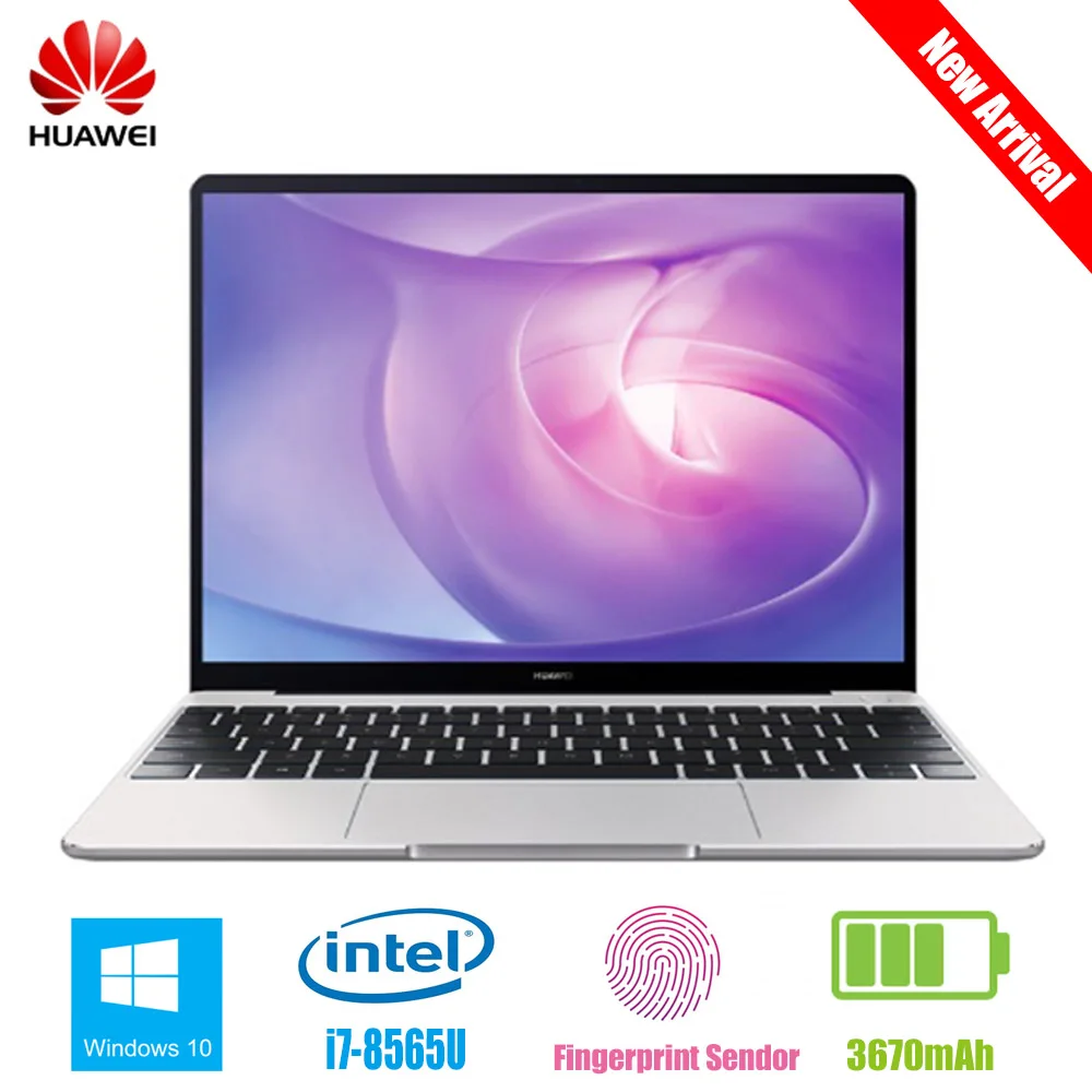 

HUAWEI WRT-W19B MateBook 13.0" Windows 10 Home Version Intel Core i5-8265U Quad Core 1.6GHz 8GB RAM 512GB SSD Fingerprint Sensor