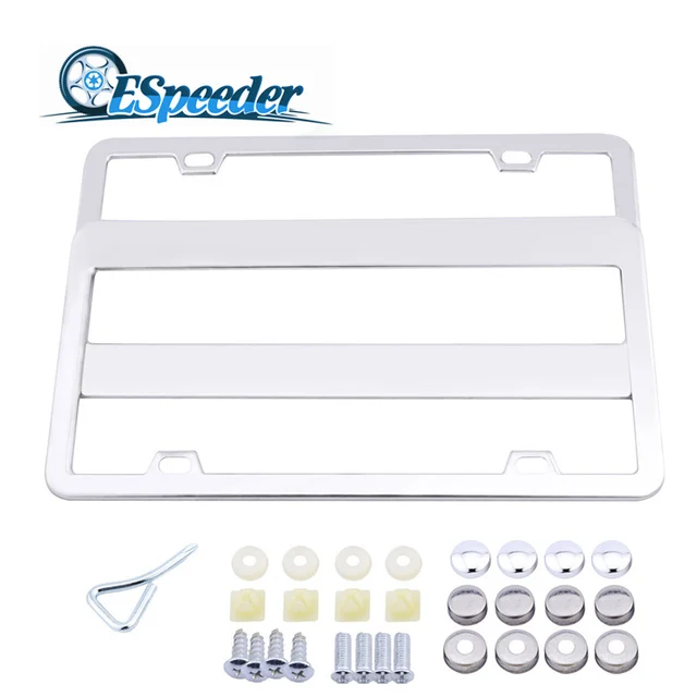 Aliexpress Esder 2pcs Stainless Steel License Plate Esder 2pcs Stainless Steel License Plate Frame Tag Cover Holder With Caps