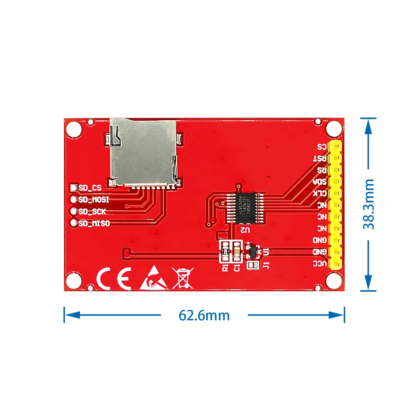 1,8 дюймов TFT ЖК-дисплей модуль lcd Экран последовательный SPI 51 драйверы 4 драйвера ввода/вывода на тонкопленочных транзисторах на