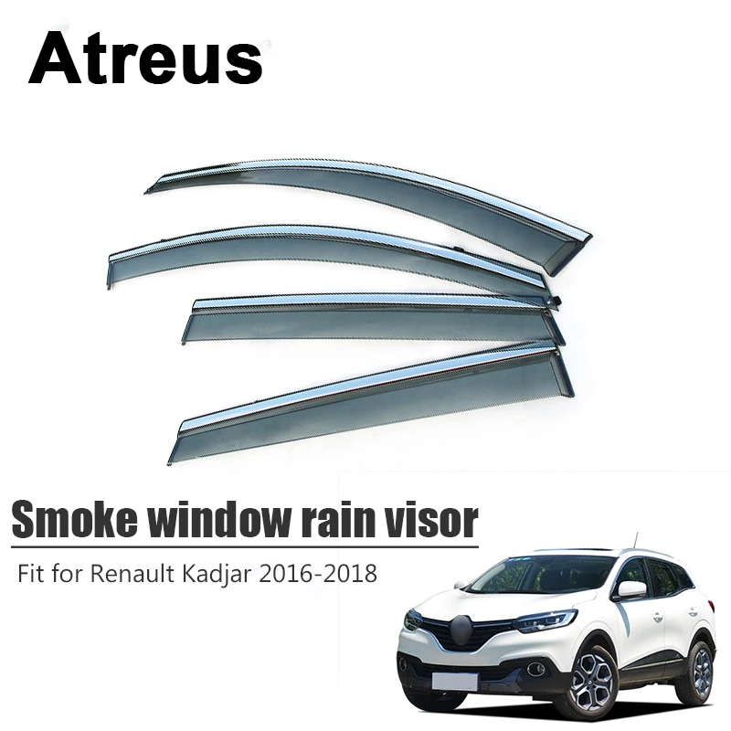 Atreus 4 шт. для Renault Kadjar 2016 2017 2018 автомобильные аксессуары дверь дым Окно