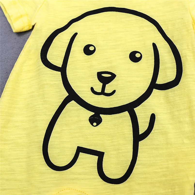 The new fashion cute design Toddler Infant Baby Girls Boys Short Sleeve Cartoon Print jumpsuit Romper  (25)