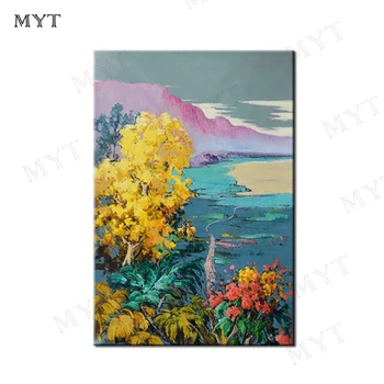 

MYT Free Shipping Modern Oil Painting New Pictures Oil Paintings For Living Room Wall Large Canvas Art Cheap Abstract Unframed