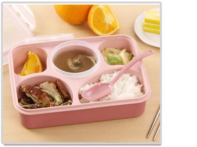 Экологичный безопасный для микроволновки Ланч-бокс портативный путешествия Пикник Кемпинг Containe Bento Boxs японский стиль Китай посуда наборы