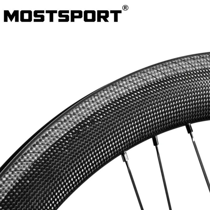 Mostsport 700C Углеродные Диски 30/38/50/60/88/90 мм U образный текстурированный торможения трек с мощным торможения