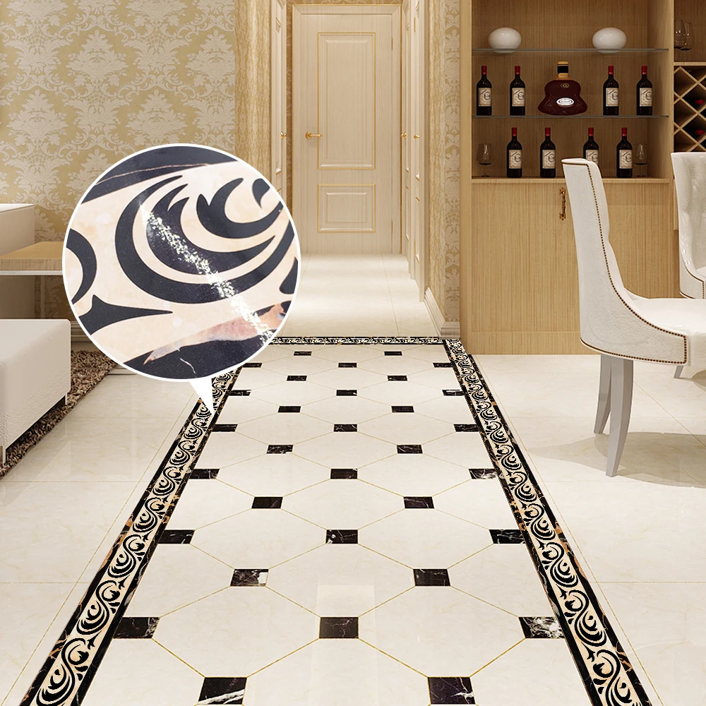 

Funlife 10*200cm Greek Vintage Old Greek Ornament Wall Sticker Waist Lines Self -Adhesive Wall Border for Livingroom BS035
