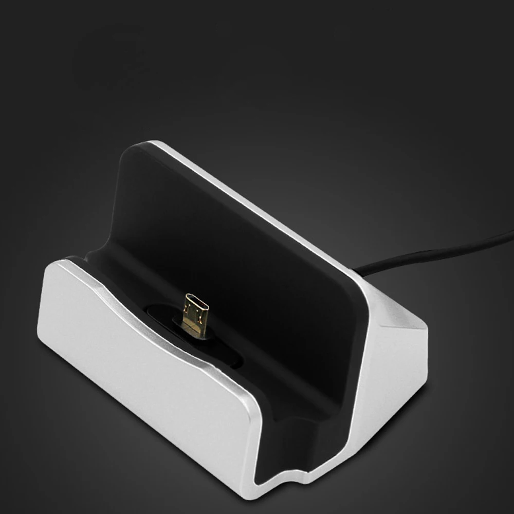 Зарядное устройство для iPhone, Xiaomi, Android, подставка-зарядка с кабелем USB типа С для обмена данными-2