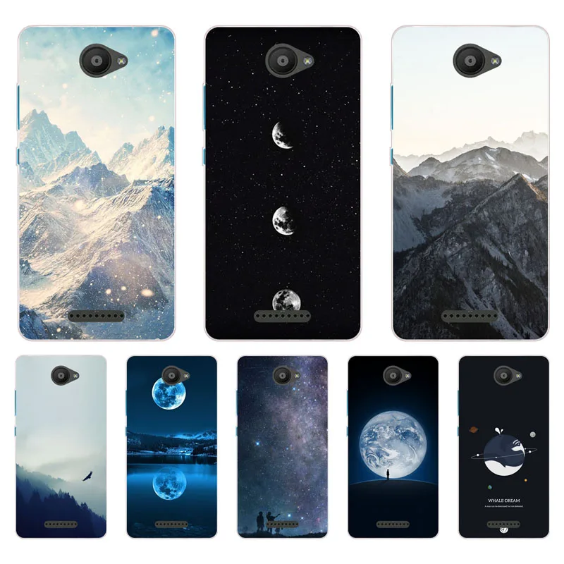 for BQ Aquaris U Lite Case Silicon scenery Painting Soft TPU Back Cover Protect Phone cases shell |