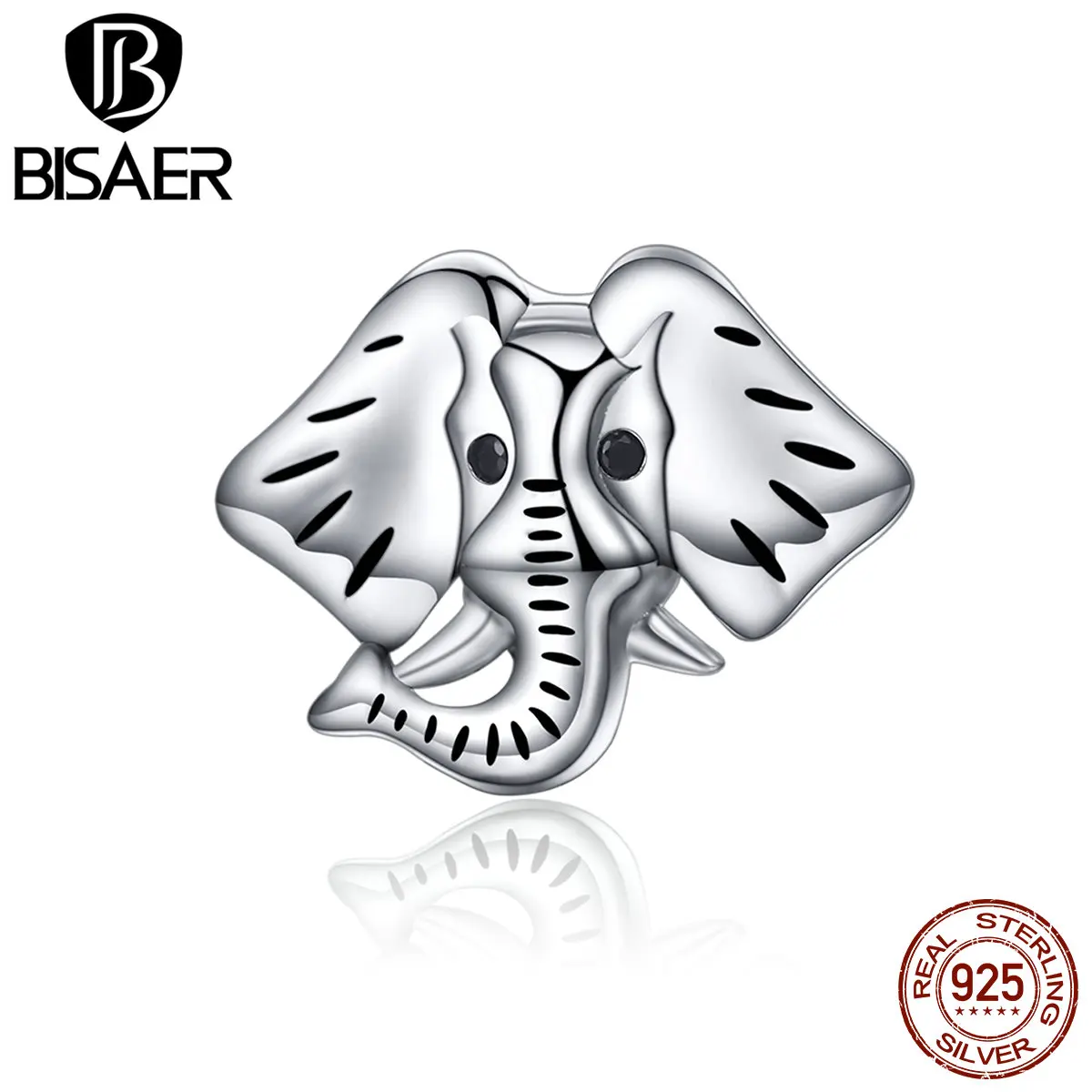 

Sterling Silver 925 Forest Guidance Mild Animal Elephant Charms Fit Charms Bracelets & Necklace DIY Accessories ECC173