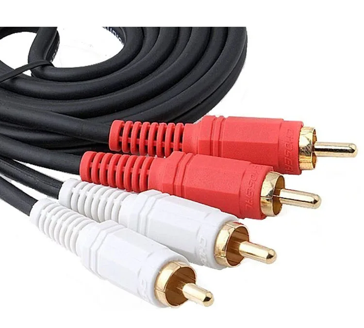 original Choseal RCA to AV Audio Adapter Cable for DVD/CD/Speaker 1.8M/3M/5M/10M/15M |